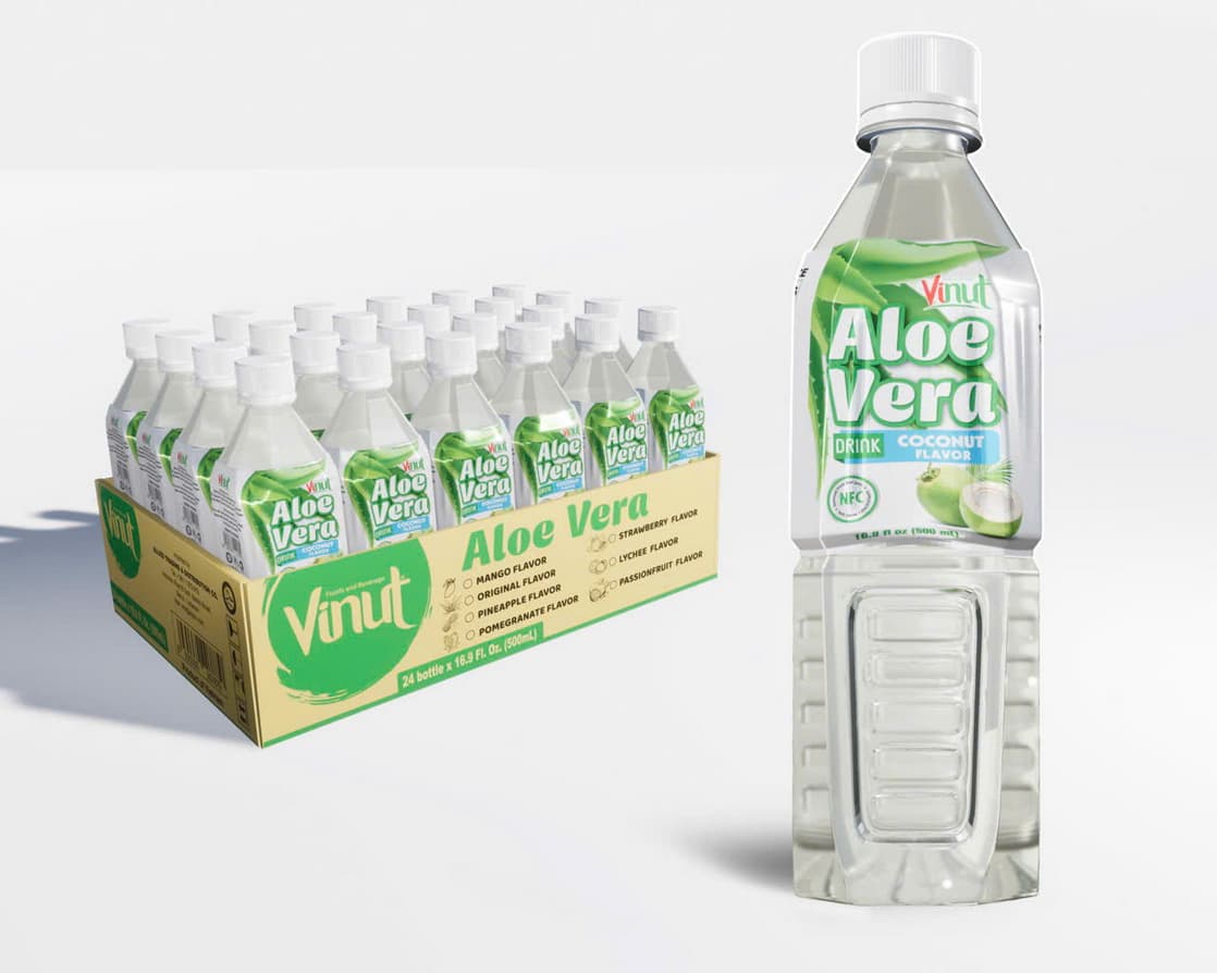 VINUT Напиток с алоэ вера со вкусом кокоса, 500 мл