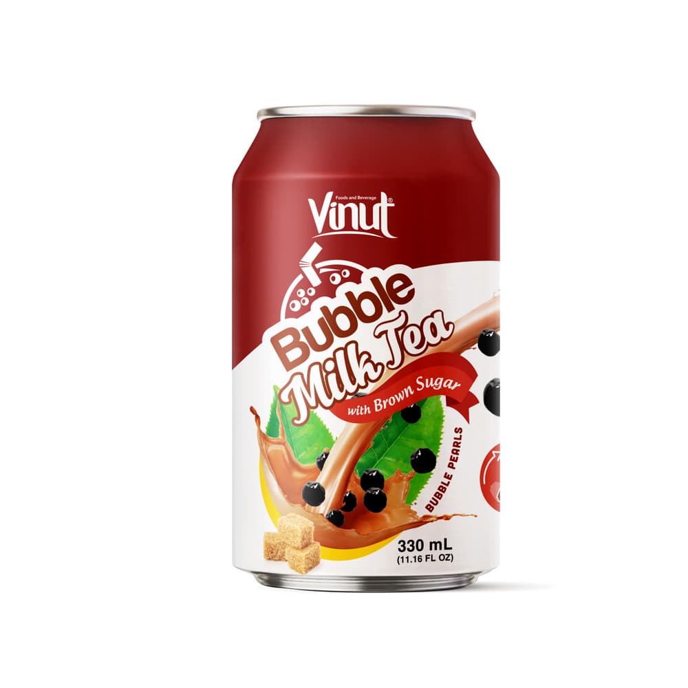 VINUT Молочный чай Бабл Ти с коричневым сахаром, 11.16 fl oz 330 мл