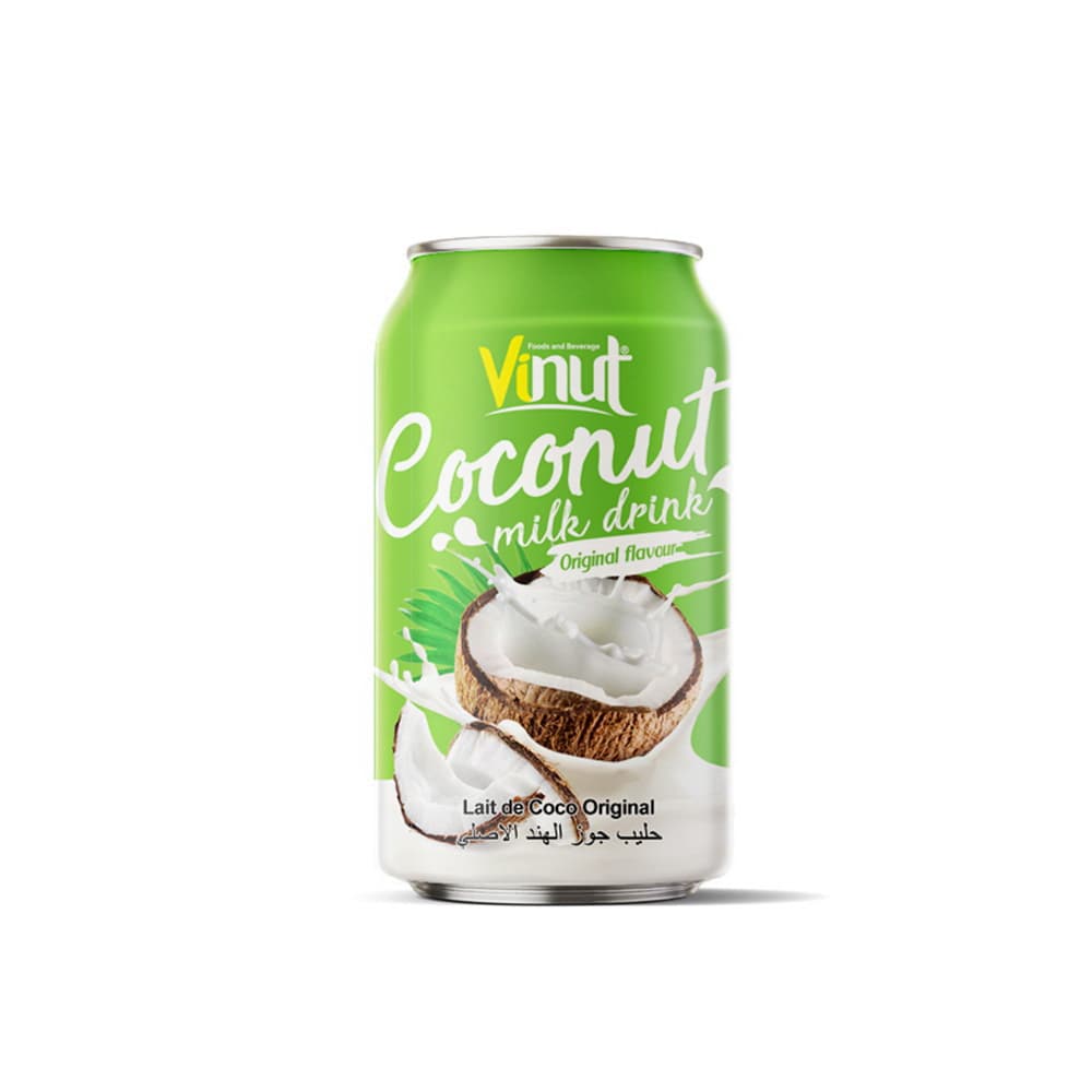 VINUT Напиток из кокосового молока, оригинальный вкус, банка 330 мл